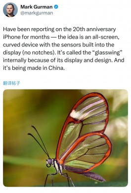20周年纪念版iPhone，真全面屏！