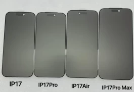 iPhone 17 全系钢化膜曝光