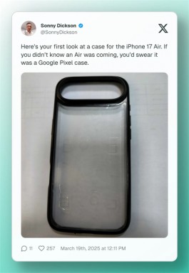 iPhone 17 Air曝光，定价超6999元
