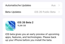 苹果发布iOS 26第二个公测版发布